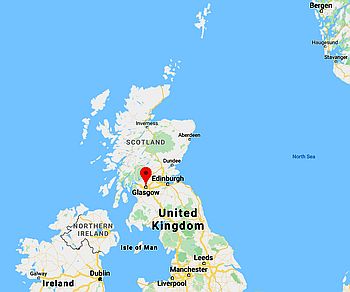 Glasgow, ubicación en el mapa