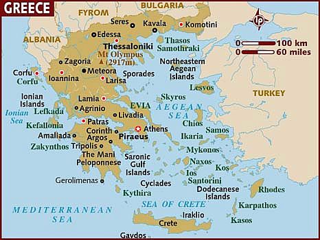 Mapa - Grecia