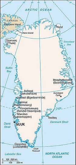 Mapa - Groenlandia