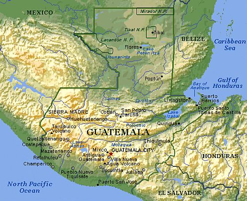 Mapa - Guatemala