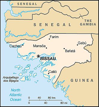 Mapa - Guinea Bisáu