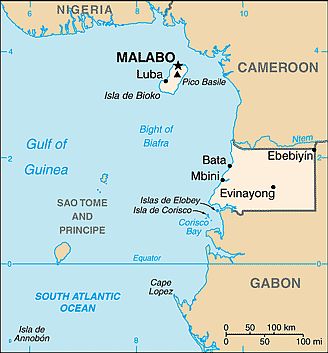 Mapa - Guinea Ecuatorial