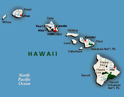 Mapa - Hawái