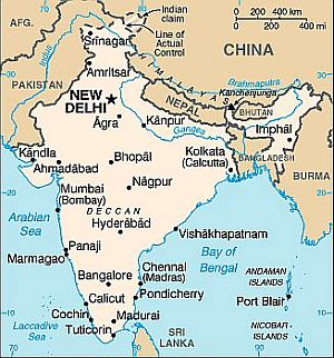Mapa - India