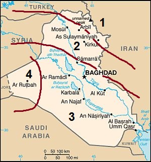 Mapa - Irak