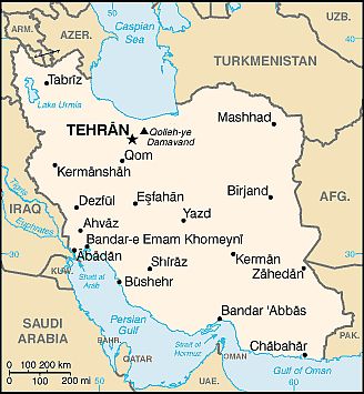 Mapa - Iran