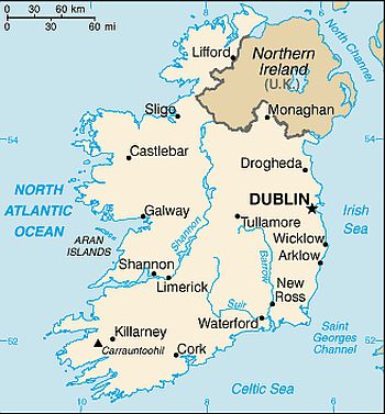 Mapa - Irlanda Norte