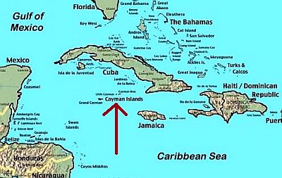 Mapa - Islas Caimán