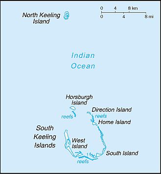 Mapa - Islas Cocos