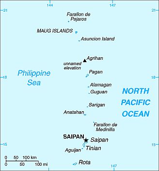 Mapa - Islas Marianas Del Norte
