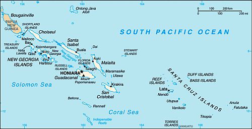 Mapa - Islas Salomón