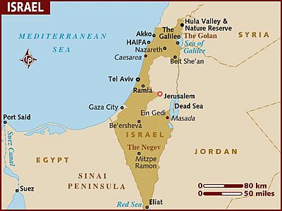 Mapa - Israel