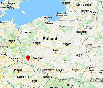 Jelenia Gora, ubicación en el mapa