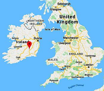 Kilkenny, ubicación en el mapa