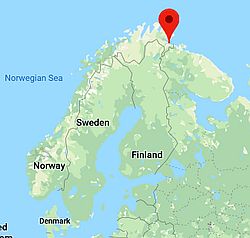 Kirkenes, ubicación en el mapa