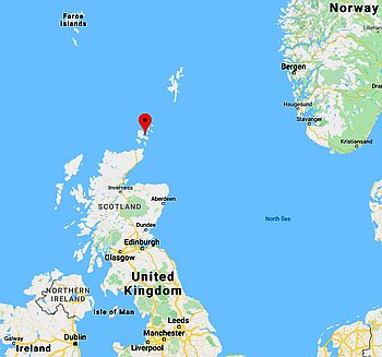 Kirkwall, ubicación en el mapa