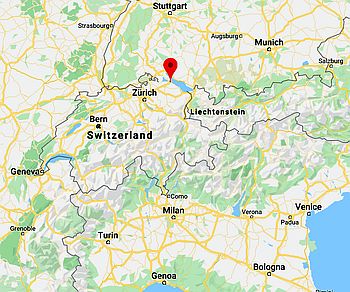 Kreuzlingen, ubicación en el mapa