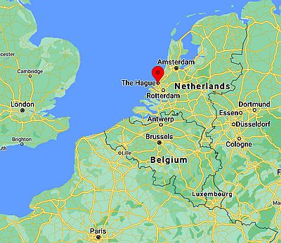 La Haya, ubicación en el mapa
