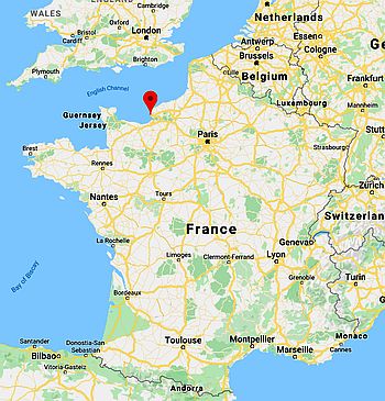 El Havre, ubicación en el mapa