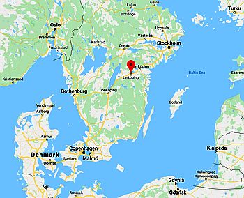 Linköping, ubicación en el mapa