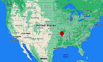 Little Rock, ubicación en el mapa