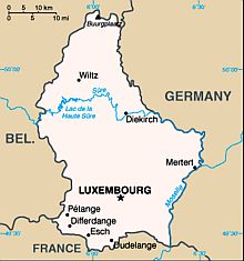 Mapa - Luxemburgo