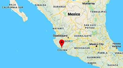 Manzanillo, ubicación en el mapa