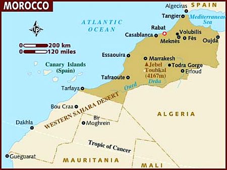 Mapa - Marruecos