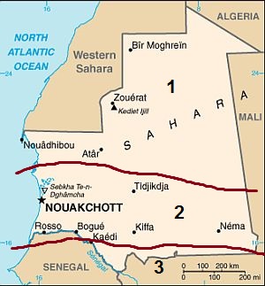 Mapa - Mauritania