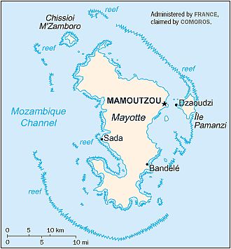 Mapa - Mayotte