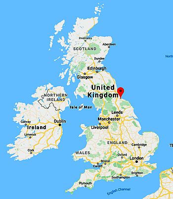 Middlesbrough, ubicación en el mapa
