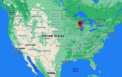 Milwaukee, ubicación en el mapa