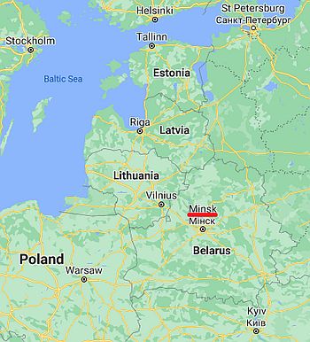 Minsk, ubicación en el mapa