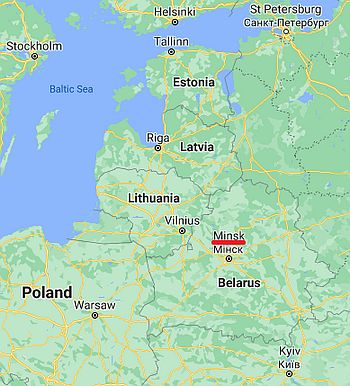 Minsk, ubicación en el mapa