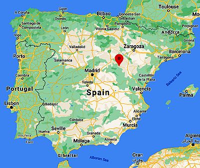 Molina de Aragon, ubicación en el mapa