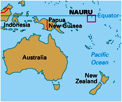 Mapa - Nauru