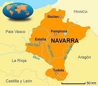 Navarra, mapa