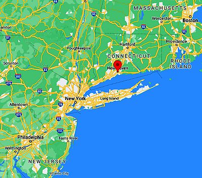 New Haven, ubicación en el mapa
