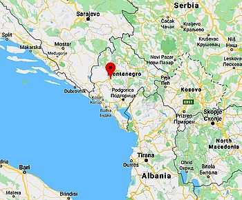 Niksic, ubicación en el mapa