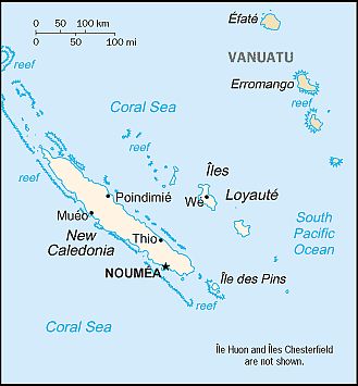 Mapa - Nueva Caledonia