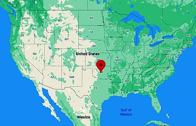 Oklahoma City, ubicación en el mapa