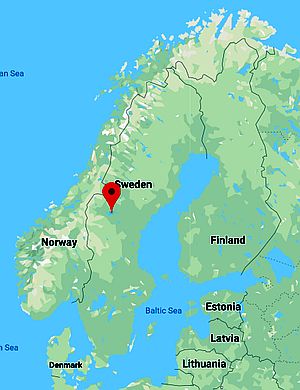 Ostersund, ubicación en el mapa