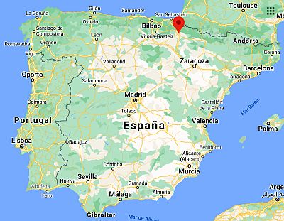 Pamplona, ubicación en el mapa