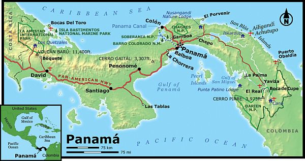 Mapa - Panamá