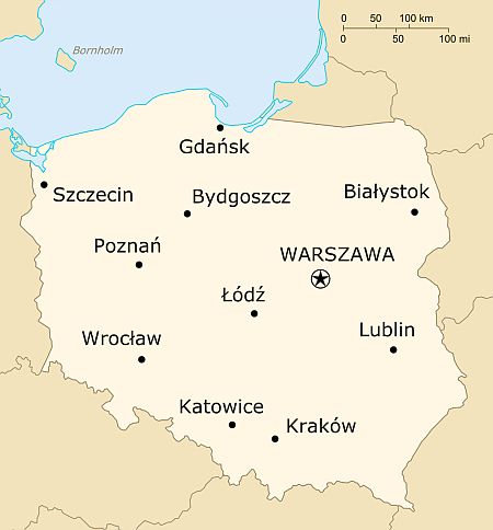 Mapa - Polonia