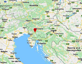 Postoina, ubicación en el mapa
