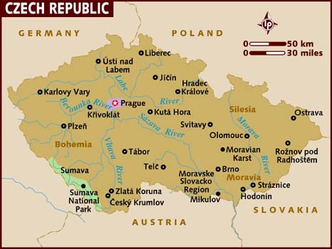 Mapa - República Checa
