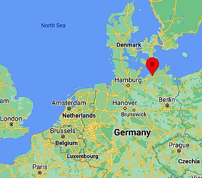 Rostock, ubicación en el mapa