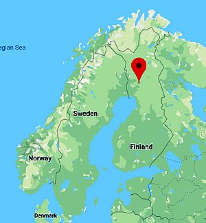 Rovaniemi, ubicación en el mapa