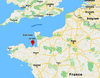 Saint-Malo, ubicación en el mapa